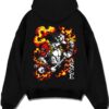 ACEFLME A.black hoodie flat back design - One Piece Merch Canada