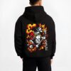ACEFLME B.black hoodie male back view - One Piece Merch Canada