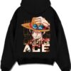 ACEV8 A.black hoodie flat back design - One Piece Merch Canada