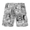 Aloha Strawhat Wanted OP Gym Short back - One Piece Merch Canada