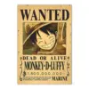 Anime One Piece Luffy 3 Billion Zoro Bounty Wanted Posters Four Emperors Kid Action Figures Vintage 13 - One Piece Merch Canada