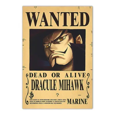 Mihawk One Piece Bounty Wanted Poster