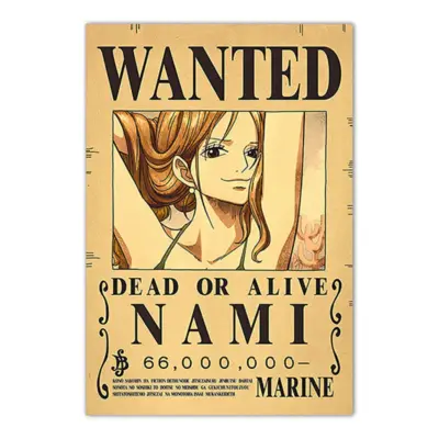 Nami One Piece Bounty Wanted Poster