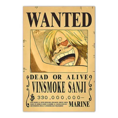 Sanji One Piece Bounty Wanted Poster