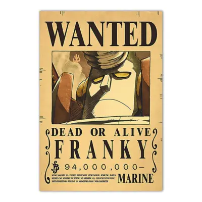 Franky One Piece Bounty Wanted Poster