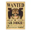 Gol D. Roger One Piece Bounty Wanted Poster