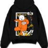 BEPOEX A.black hoodie flat back design - One Piece Merch Canada