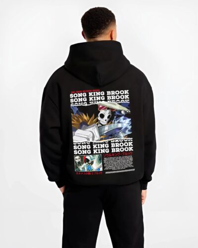 BRKONE B.black hoodie male back view - One Piece Merch Canada