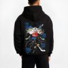 BUGGYX B.black hoodie male back view - One Piece Merch Canada