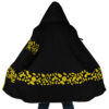 Black Trafalgar Law One Piece AOP Hooded Cloak Coat MAIN Mockup - One Piece Merch Canada