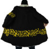 Black Trafalgar Law One Piece AOP Hooded Cloak Coat NO HOOD Mockup - One Piece Merch Canada