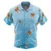 Button Up Hawaiian Shirt front new 64 - One Piece Merch Canada