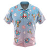 Chopper Pattern One Piece Button Up Hawaiian Shirt