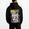 CANALCL B.black hoodie male back view - One Piece Merch Canada
