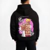 DOFVLN B.black hoodie male back view - One Piece Merch Canada