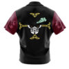 Dracule Mihawk OP Short Sleeve Hawaiian Shirt BACK mockup - One Piece Merch Canada