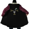 Dracule Mihawk One Piece AOP Hooded Cloak Coat NO HOOD Mockup - One Piece Merch Canada