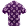 Franky Sabaody One Piece Button Up Hawaiian Shirt BACK Mockup - One Piece Merch Canada