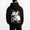 GOROMRS B.black hoodie male back view - One Piece Merch Canada