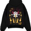 GOROSAT A.black hoodie flat back design - One Piece Merch Canada