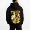 KIZARU1 B.black hoodie male back view - One Piece Merch Canada
