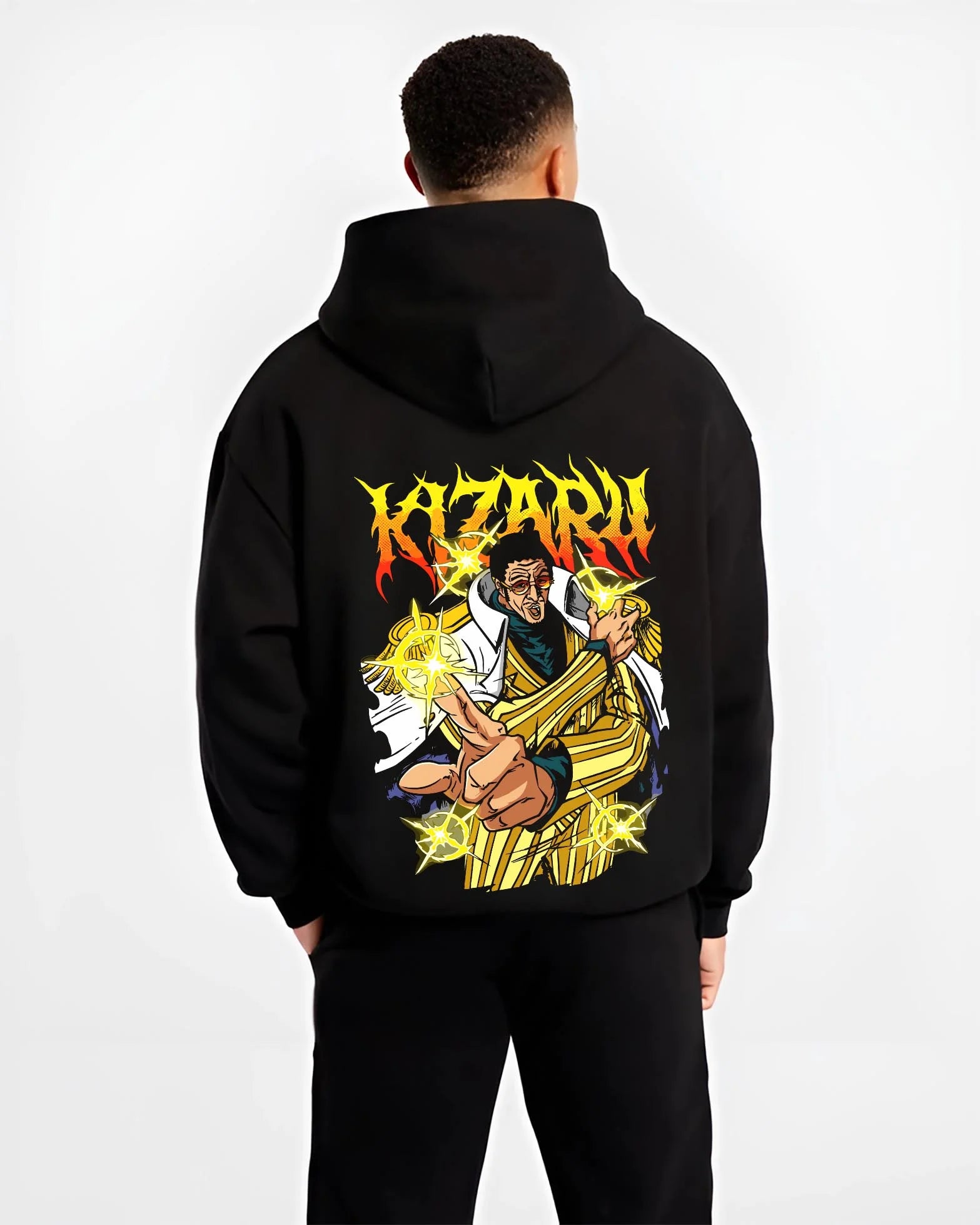 Kizaru One Piece Admiral Light Speed Borsalino Hoodie - Image 2