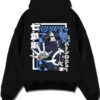 KUMAEX A.black hoodie flat back design - One Piece Merch Canada