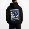 KUMAEX B.black hoodie male back view - One Piece Merch Canada