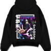 KUMAPW A.black hoodie flat back design - One Piece Merch Canada