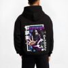 KUMAPW B.black hoodie male back view - One Piece Merch Canada
