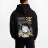 LUFPRT B.black hoodie male back view - One Piece Merch Canada