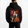 LUFRED B.black hoodie male back view - One Piece Merch Canada