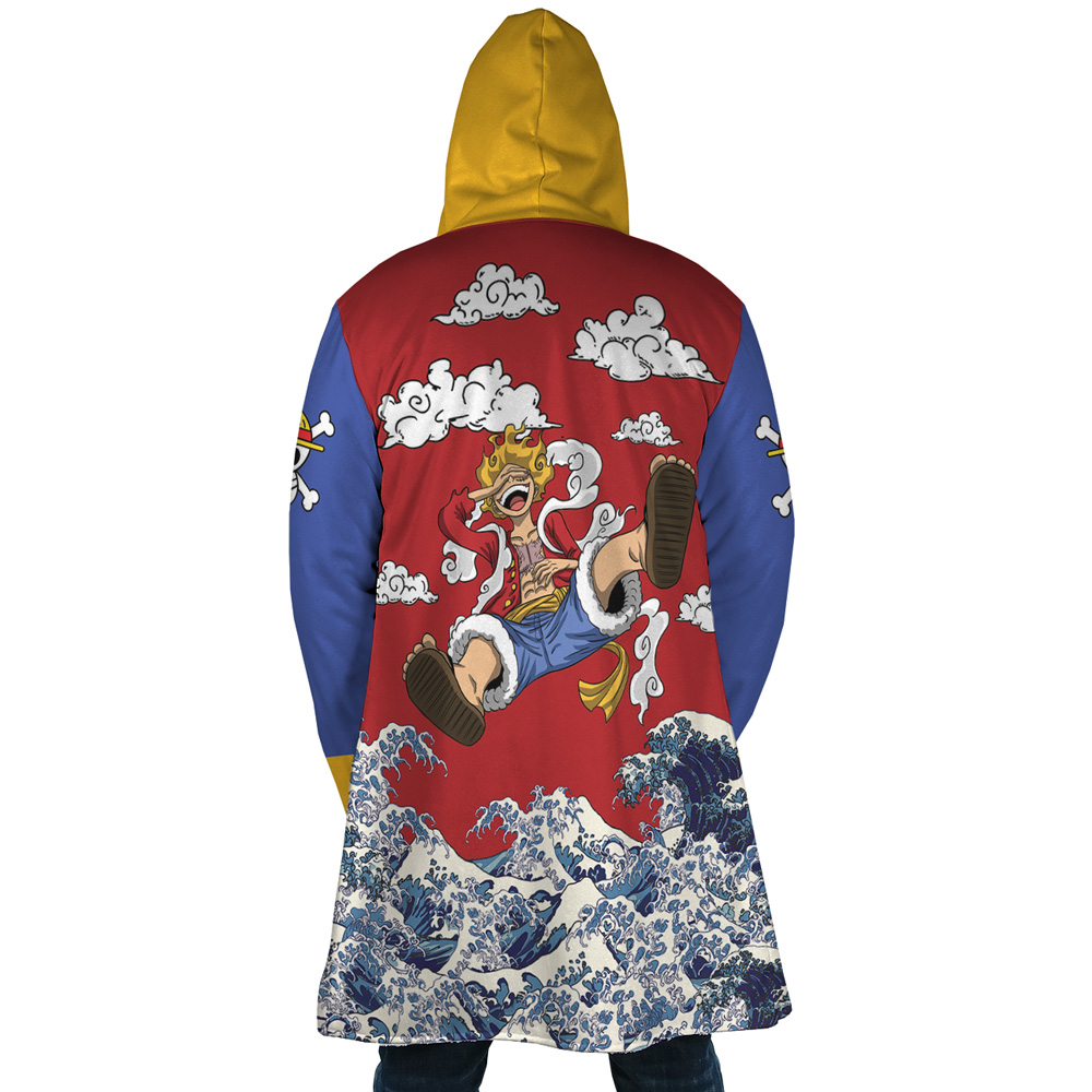 Monkey D Luffy Gear 5 Sea Wave One Piece Dream Cloak Coat - Image 6