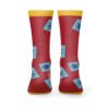 Luffy Wano One Piece Socks BACK mockup - One Piece Merch Canada
