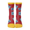 Luffy Wano One Piece Socks FRONT mockup - One Piece Merch Canada