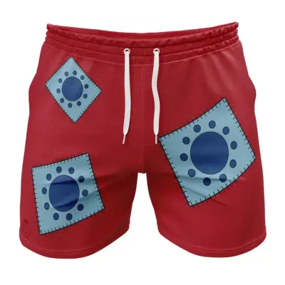 Luffy Wano Outfit One Piece Gym Shorts