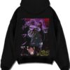 MAGVEN A.black hoodie flat back design - One Piece Merch Canada