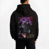 MAGVEN B.black hoodie male back view - One Piece Merch Canada