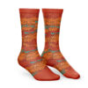 Mera Mera No Mi One Piece Socks SIDE mockup - One Piece Merch Canada