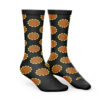 Monkey D Luffy Black Dressrosa One Piece Socks SIDE mockup - One Piece Merch Canada