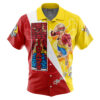 Monkey D. Luffy OP Short Sleeve Hawaiian Shirtt FRONT Mockup - One Piece Merch Canada