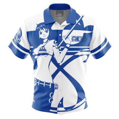 Nami East Blue Arc One Piece Button Up Hawaiian Shirt