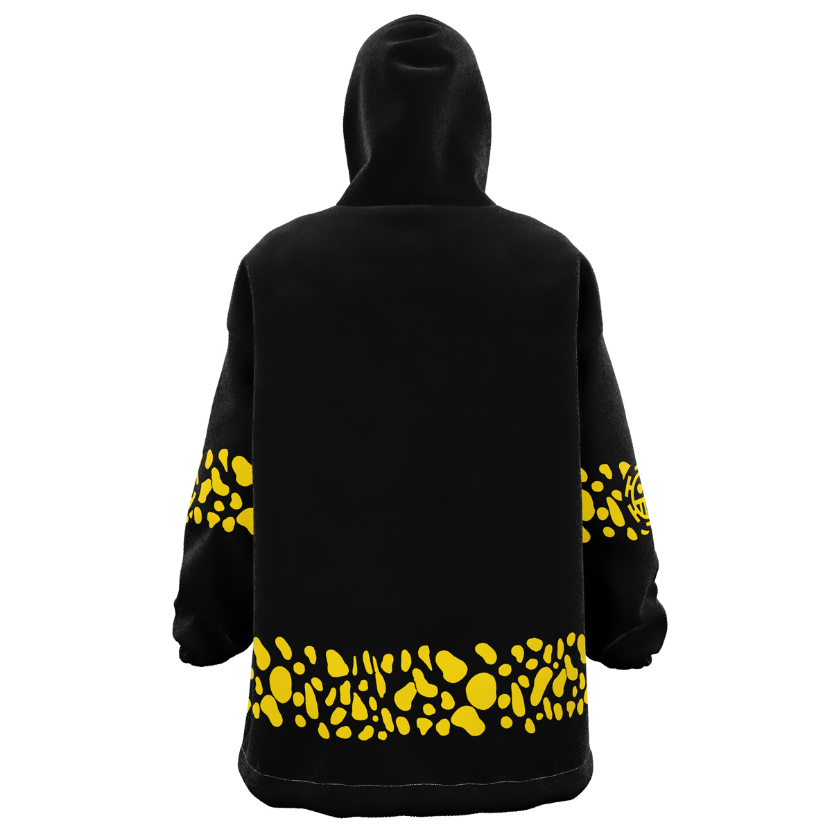 Black Trafalgar D. Water Law Punk Hazard One Piece Snug Oversized Blanket Hoodie - Image 3