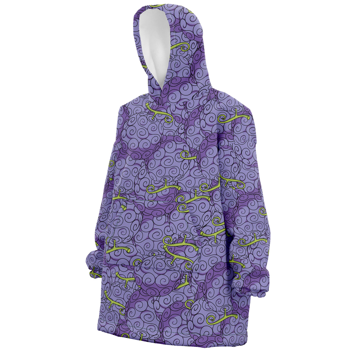 Gomu Gomu No Mi One Piece Snug Oversized Blanket Hoodie - Image 3