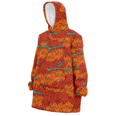 Mera Mera No Mi One Piece Snug Oversized Blanket Hoodie