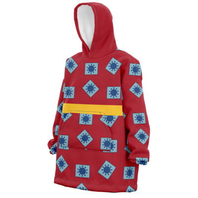 Monkey D. Luffy Wano One Piece Snug Oversized Blanket Hoodie