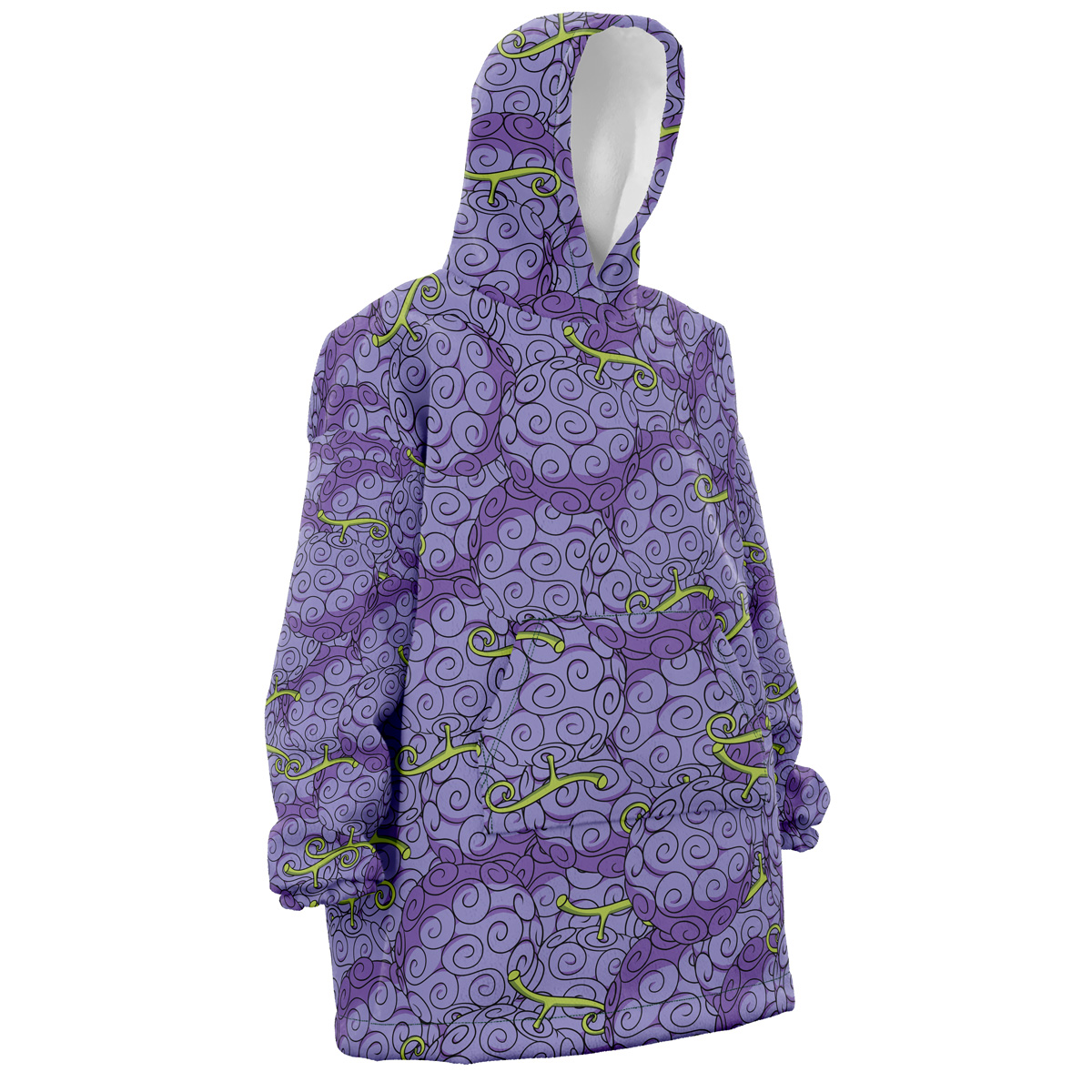 Gomu Gomu No Mi One Piece Snug Oversized Blanket Hoodie