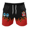 Portgas D. Ace V2 OP Gym Shorts FRONT Mockup 1 - One Piece Merch Canada