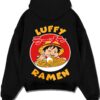 RAMENLF A.black hoodie flat back design - One Piece Merch Canada