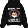 RUBPIRA A.black hoodie flat back design - One Piece Merch Canada